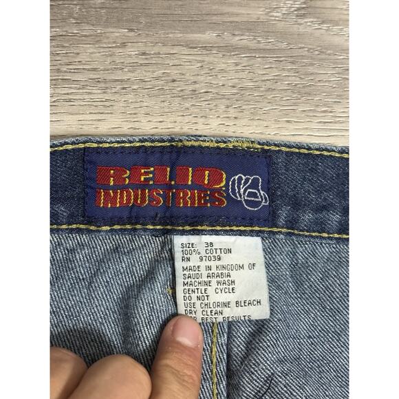 Reliq Industries Carpenter Painter Denim Jeans Pants Y2K Skater - Men’s 38x34 - Picture 5 of 9